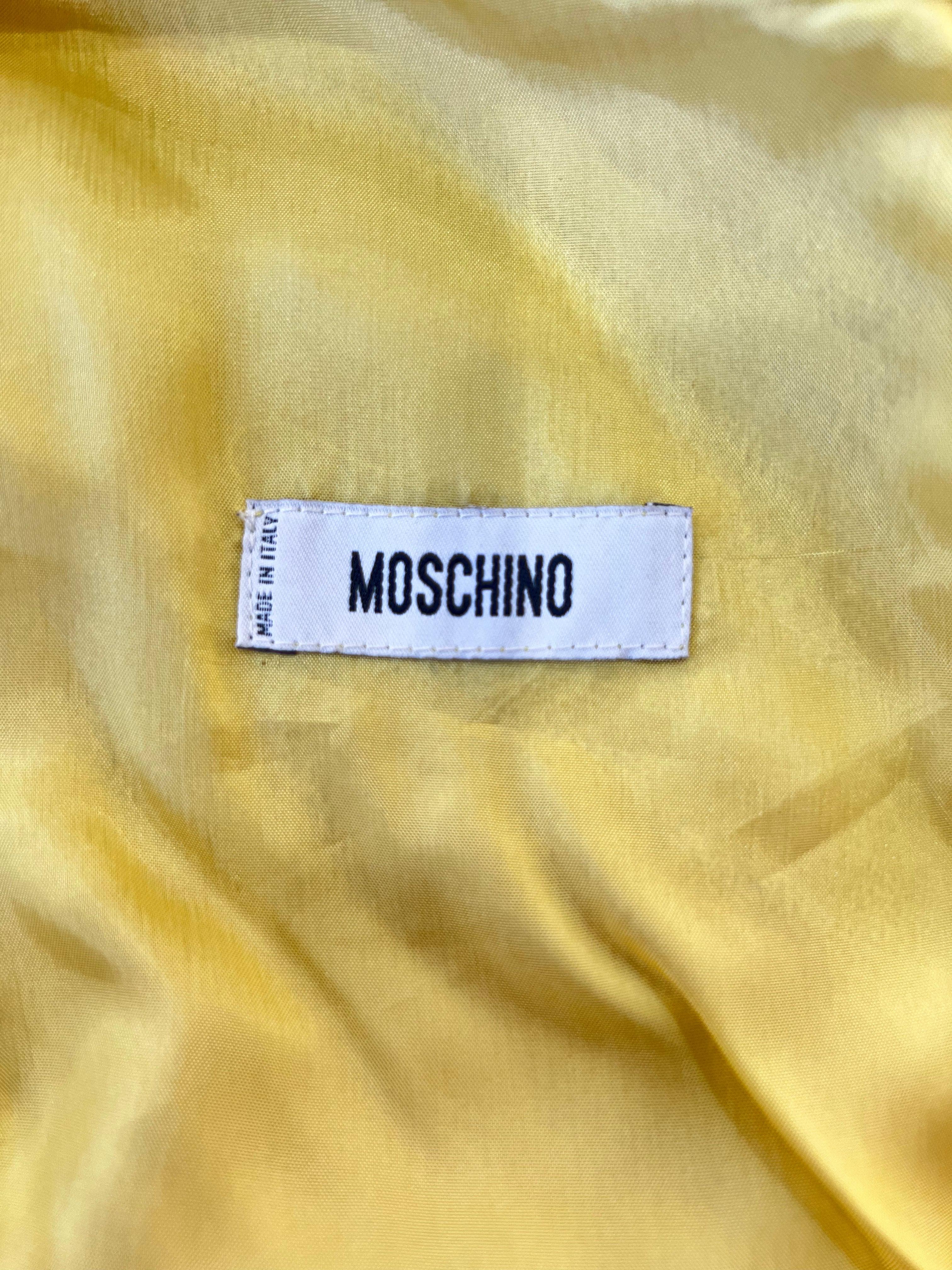 Moschino Cocktailkleid aus gewebtem Raffia mit floraler Stickerei, 1950er Jahre im Zustand „Neu“ im Angebot in Los Angeles, CA