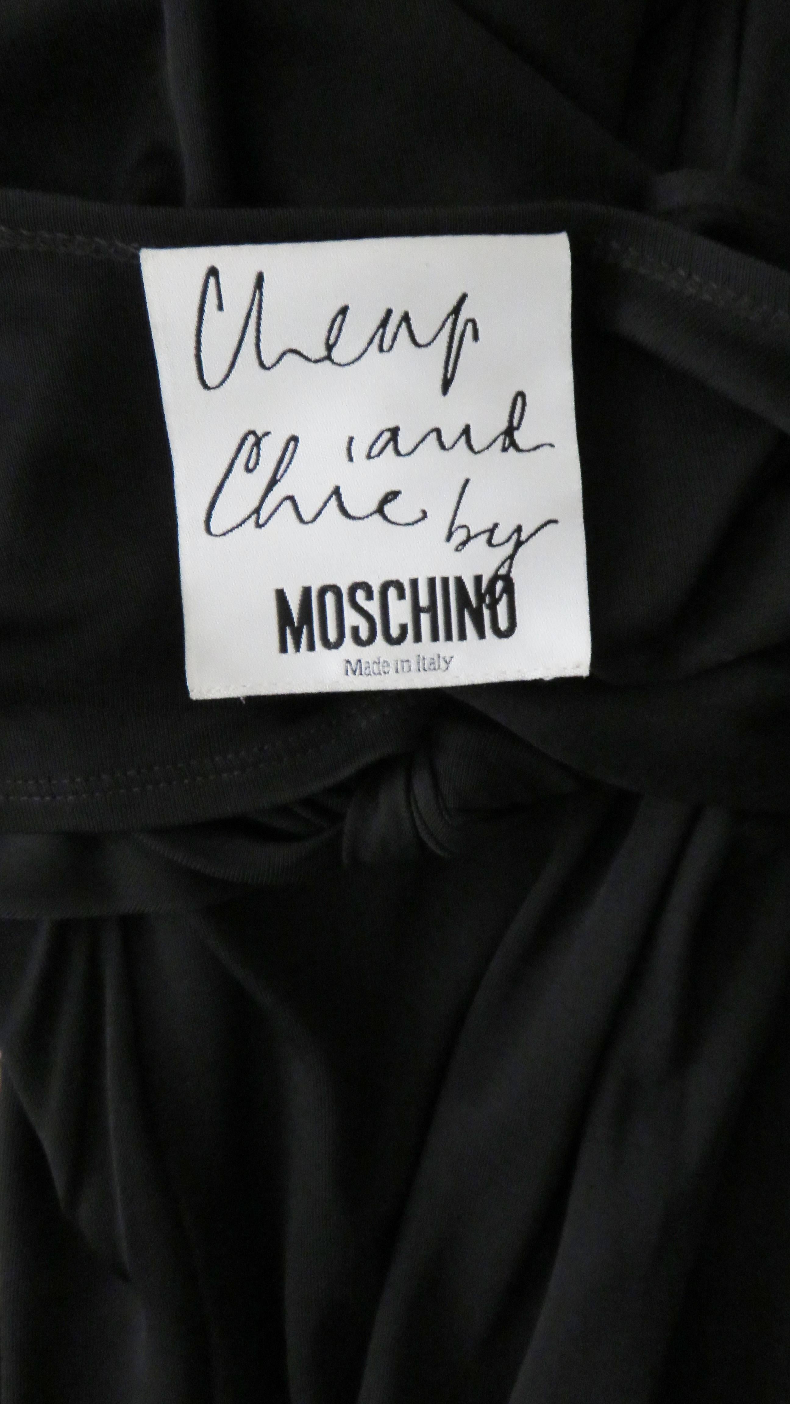 Moschino Wickel-Maxikleid aus Car Wash im Angebot 6