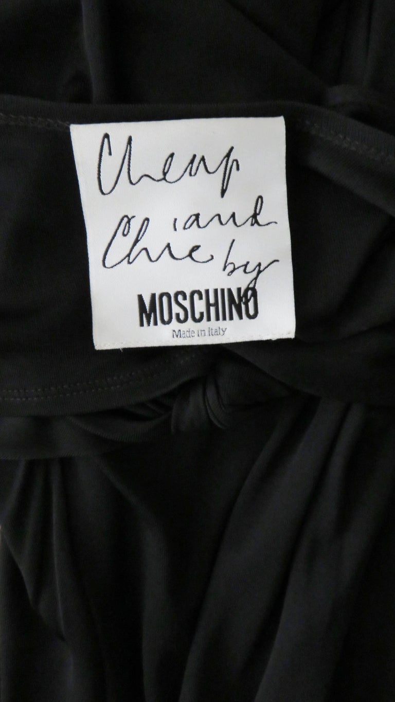 Moschino Wrap Car Wash Hem Maxi Dress For Sale 6