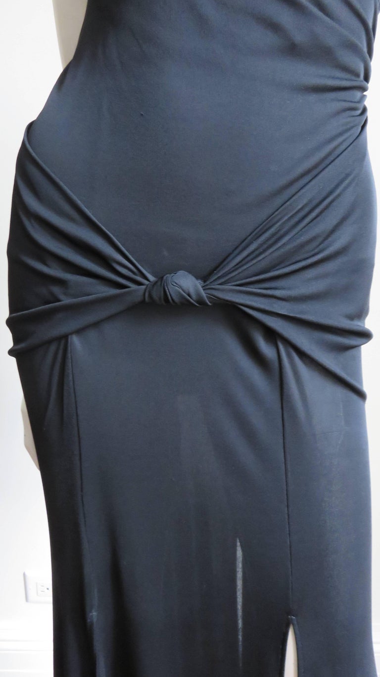 Women's Moschino Wrap Car Wash Hem Maxi Dress For Sale