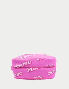 Moschino x Barbie Logo Coated Canvas Crossbody Bag