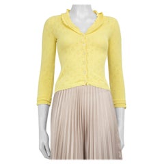 Moschino Cardigan in maglia gialla taglia S Moschino Cardigan in maglia gialla taglia S