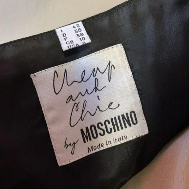 Moschnio Black Tuxedo Jalter Style Top Vest In Good Condition For Sale In Los Angeles, CA