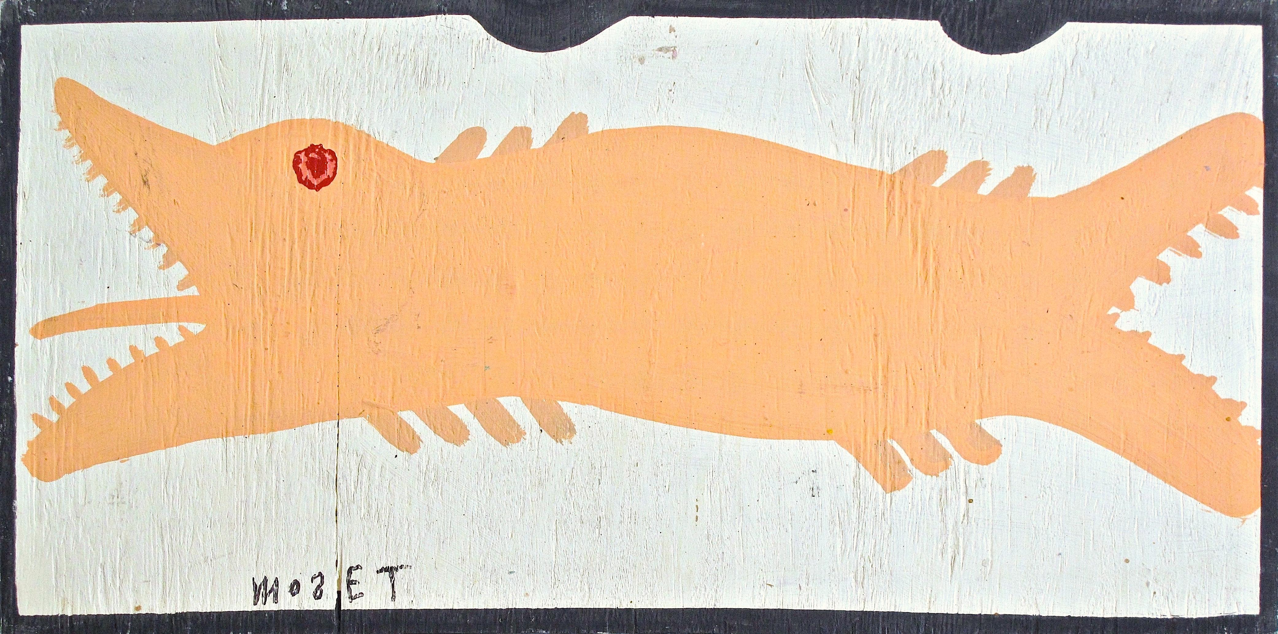 Mose Tolliver Figurative Painting - Alligator Gar Fish