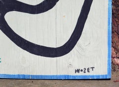 Mose Tolliver Rattlesnake Painting on Wood Panel - Circa 1980's