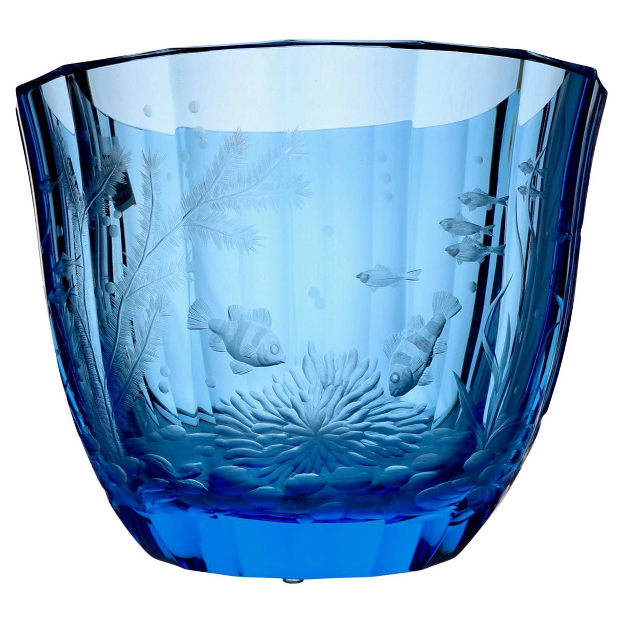 Moser Alexandra Ocean Life Vase For Sale