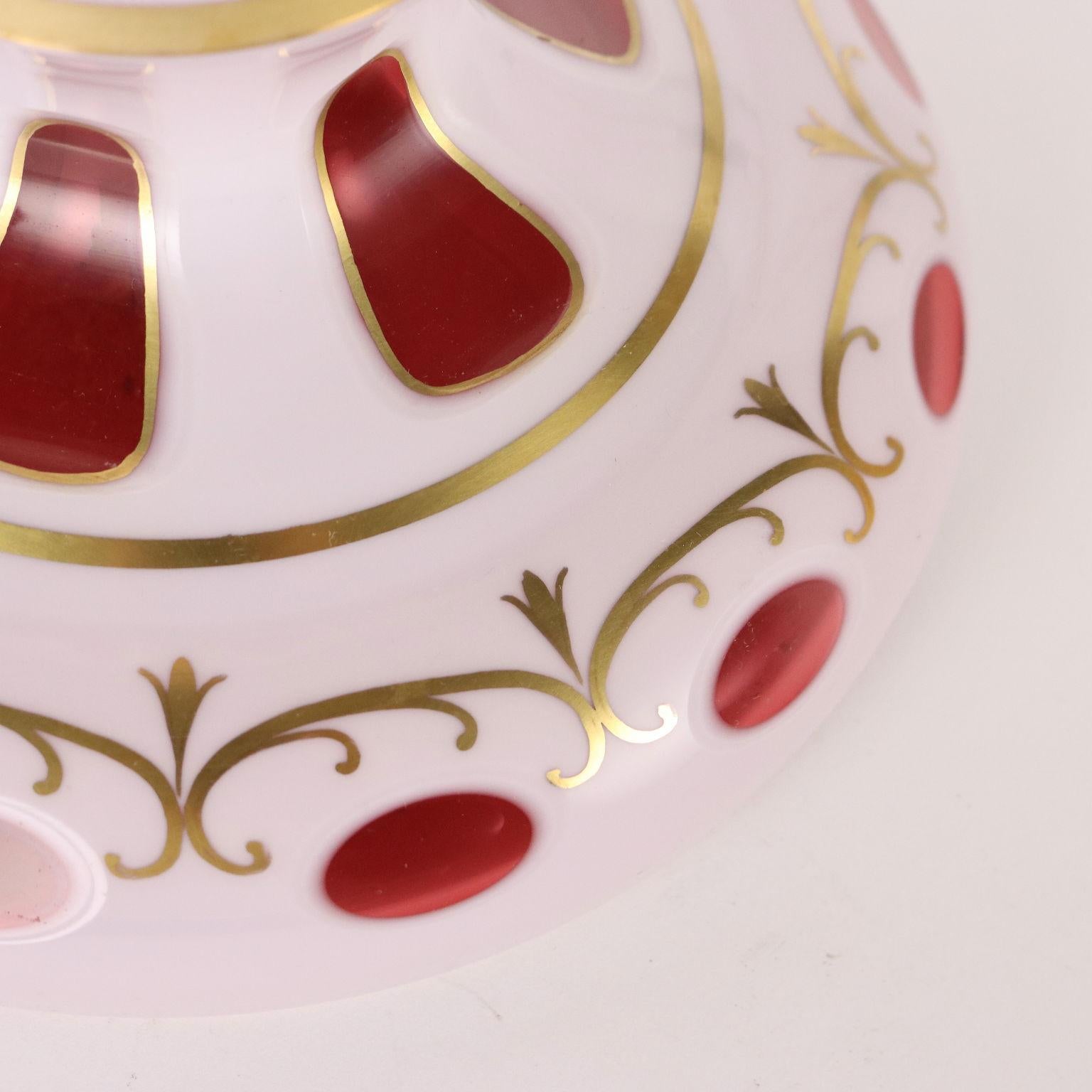 20th Century Moser Bohemia Crystal Vase Tschecoslovakia XX Century