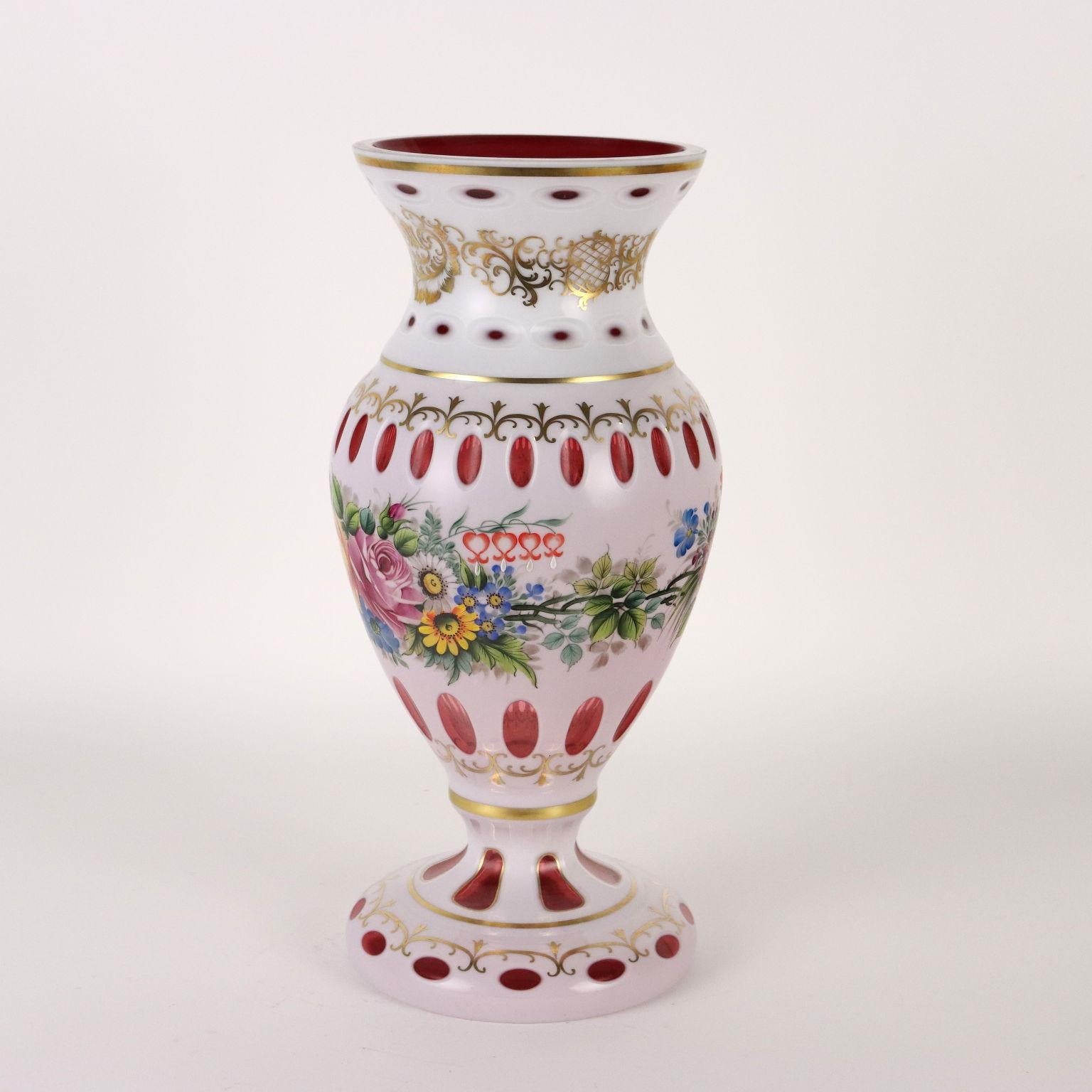 Moser Bohemia Crystal Vase Tschecoslovakia XX Century For Sale 2