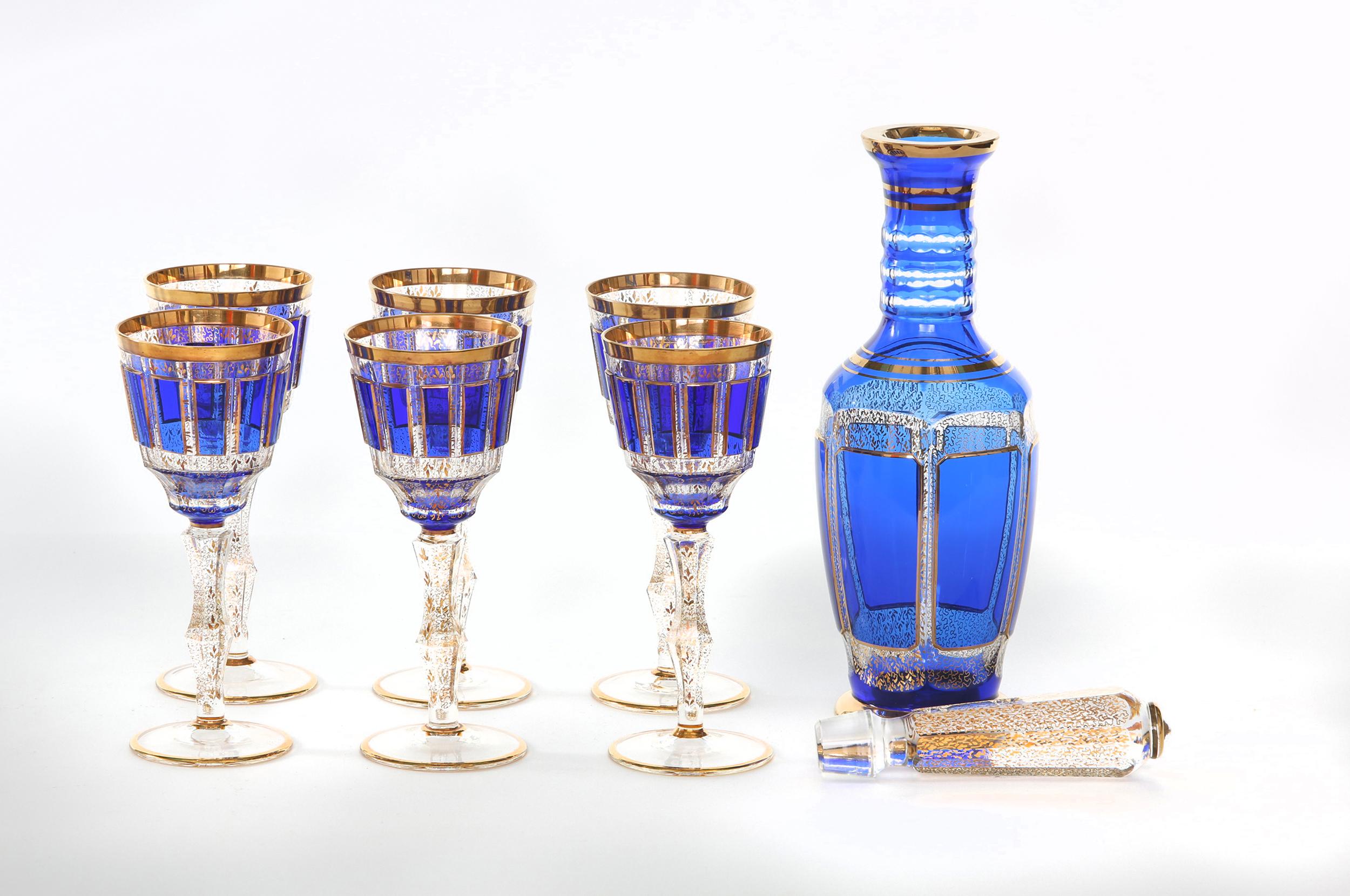 Moser Crystal Barware / Tableware Service In Good Condition In Tarry Town, NY