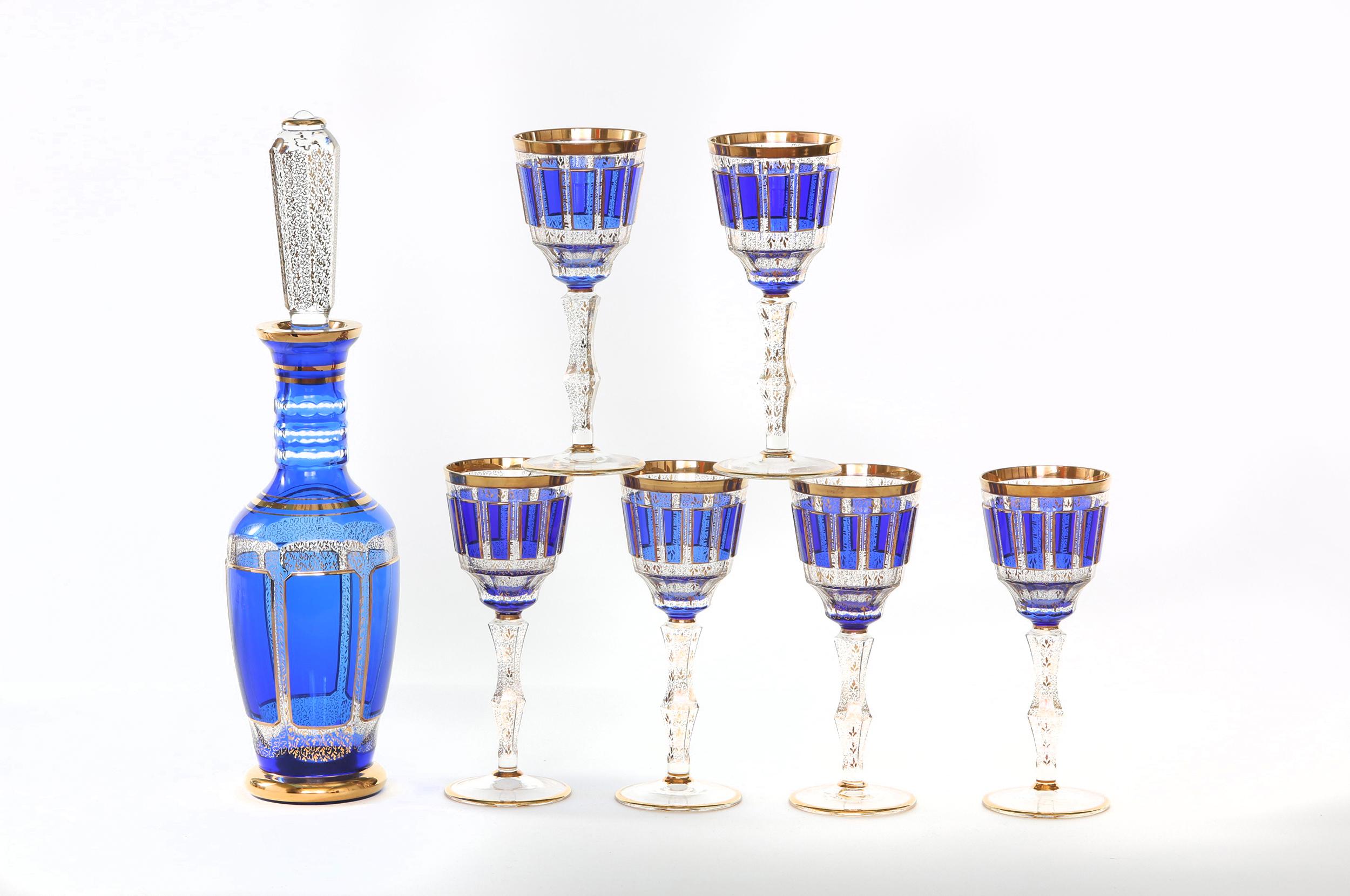 Gold Moser Crystal Barware / Tableware Service