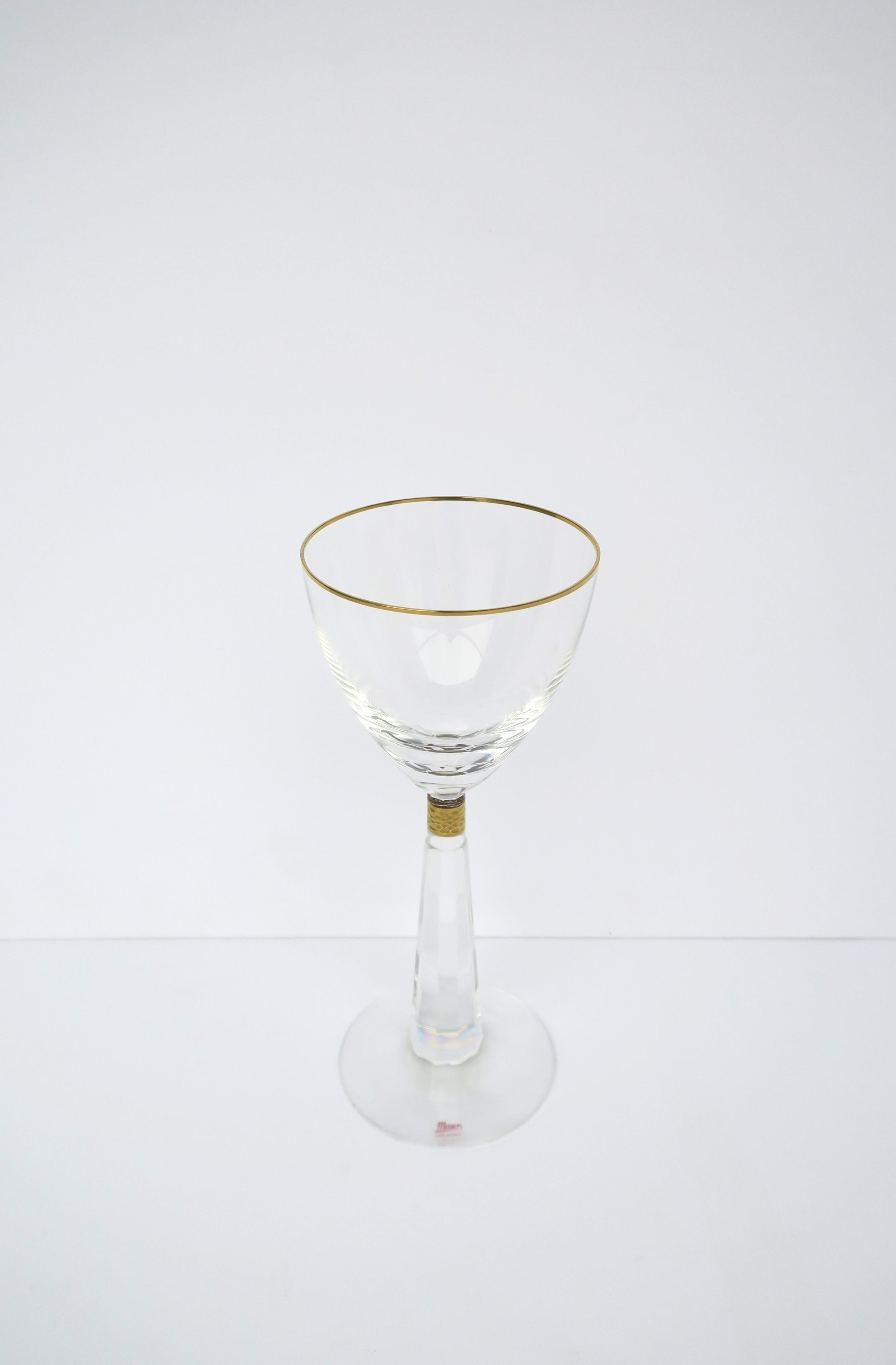 Ceco Bicchiere da vino o da cocktail Casanova di cristallo Moser in vendita