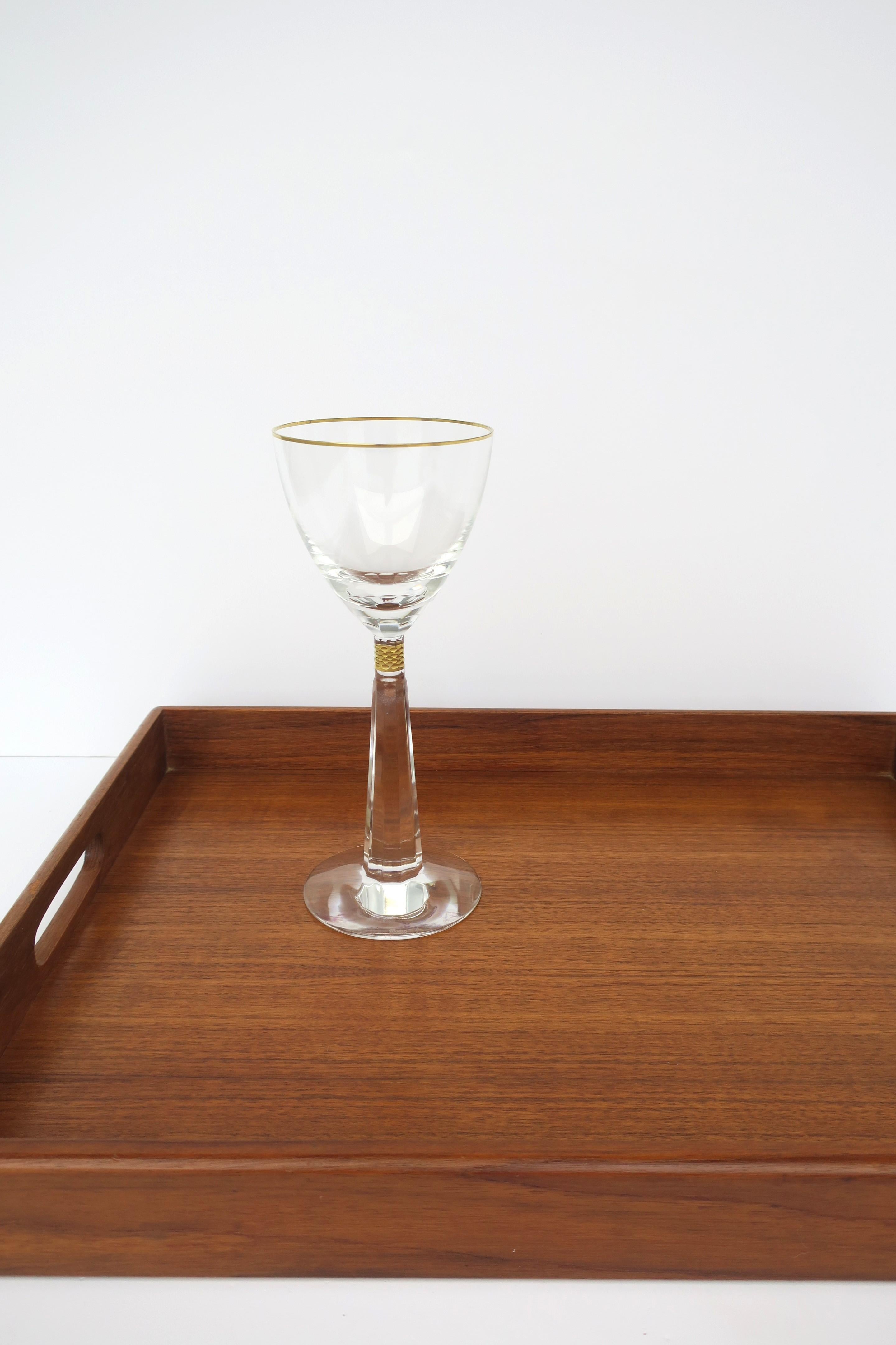 Moser Crystal Casanova Wine or Cocktail Glass For Sale 1