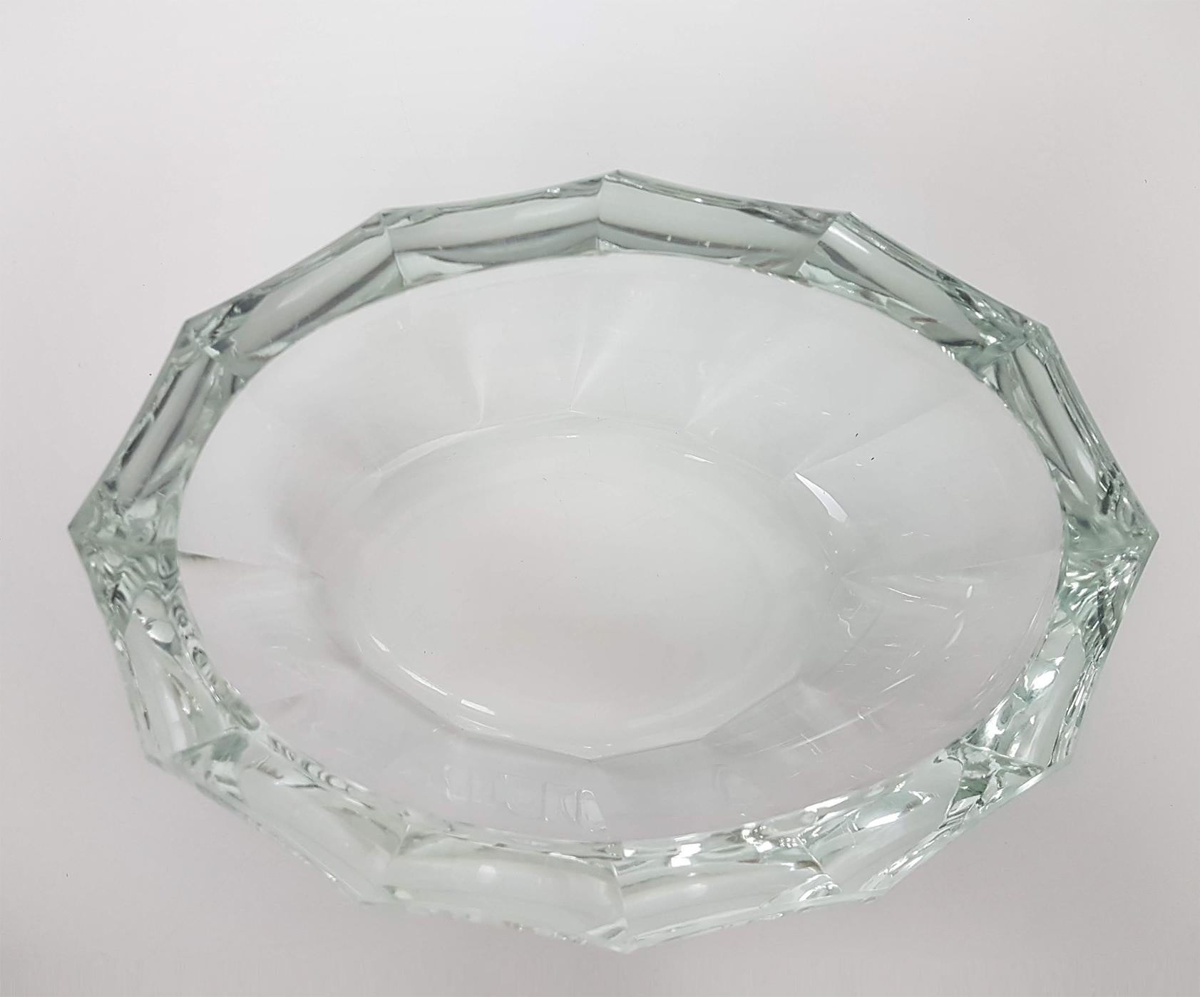 Moser Crystal Purity Clear Glass Set 'Bowl and Vase', Early 20th Century For Sale 6