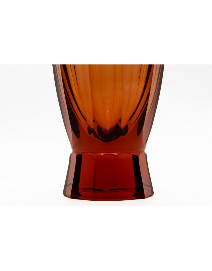 Moser crystal vase, Czech Republic, 1960s. In Good Condition For Sale In Chorzów, PL