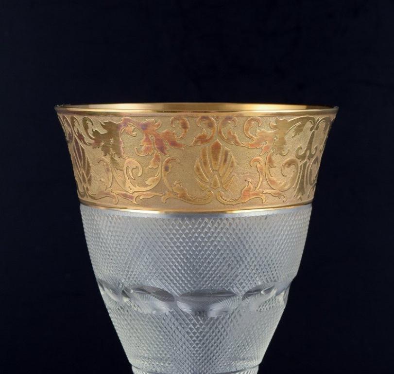 Tchèque Moser, République tchèque. Verre à vin rouge 