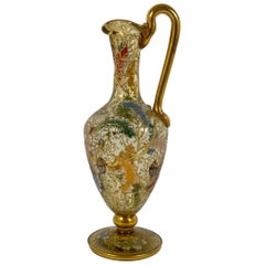 Moser Enameled Miniature Glass Ewer, circa 1890