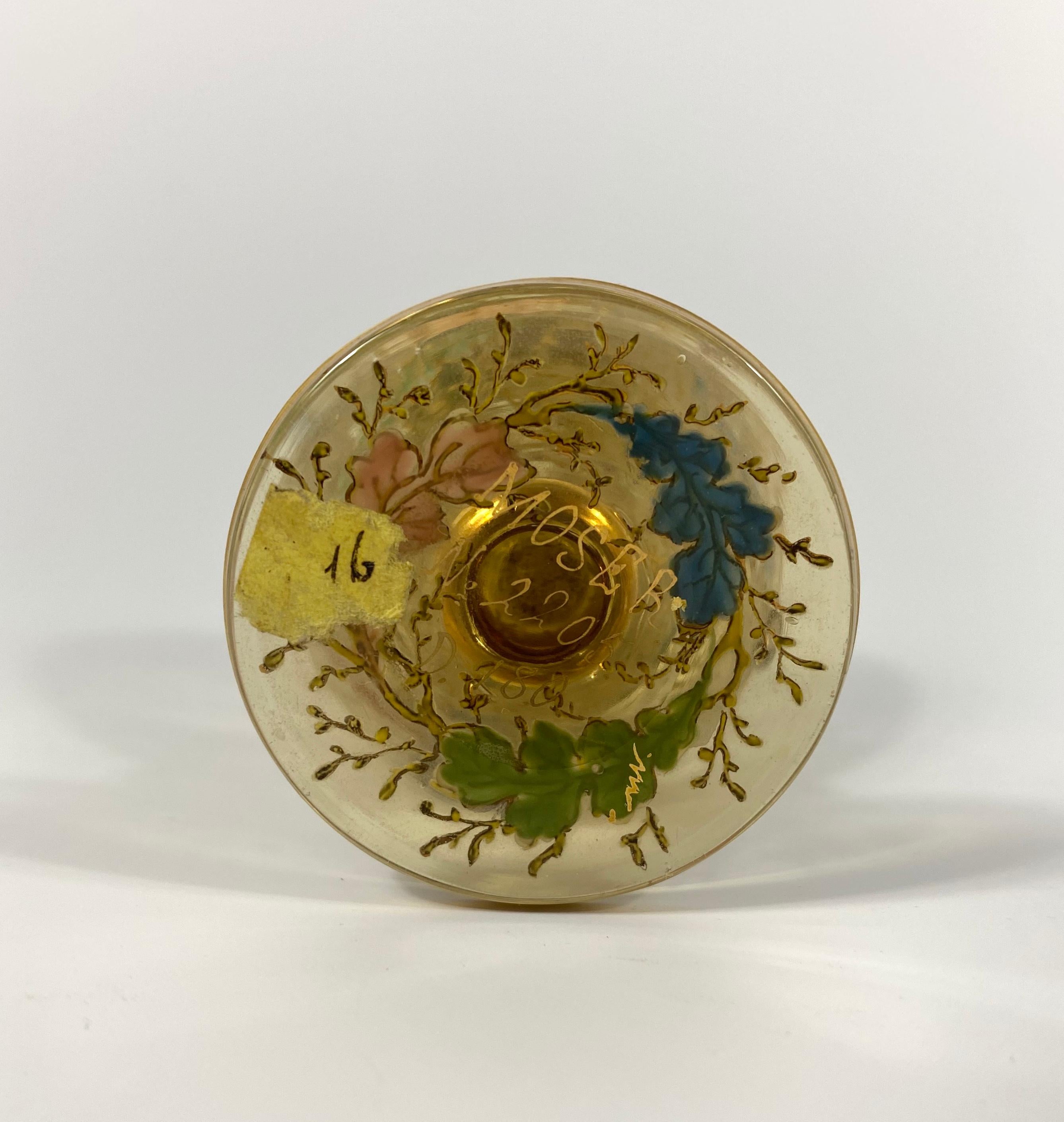 Moser Enameled Miniature Glass Ewer, circa 1890 5