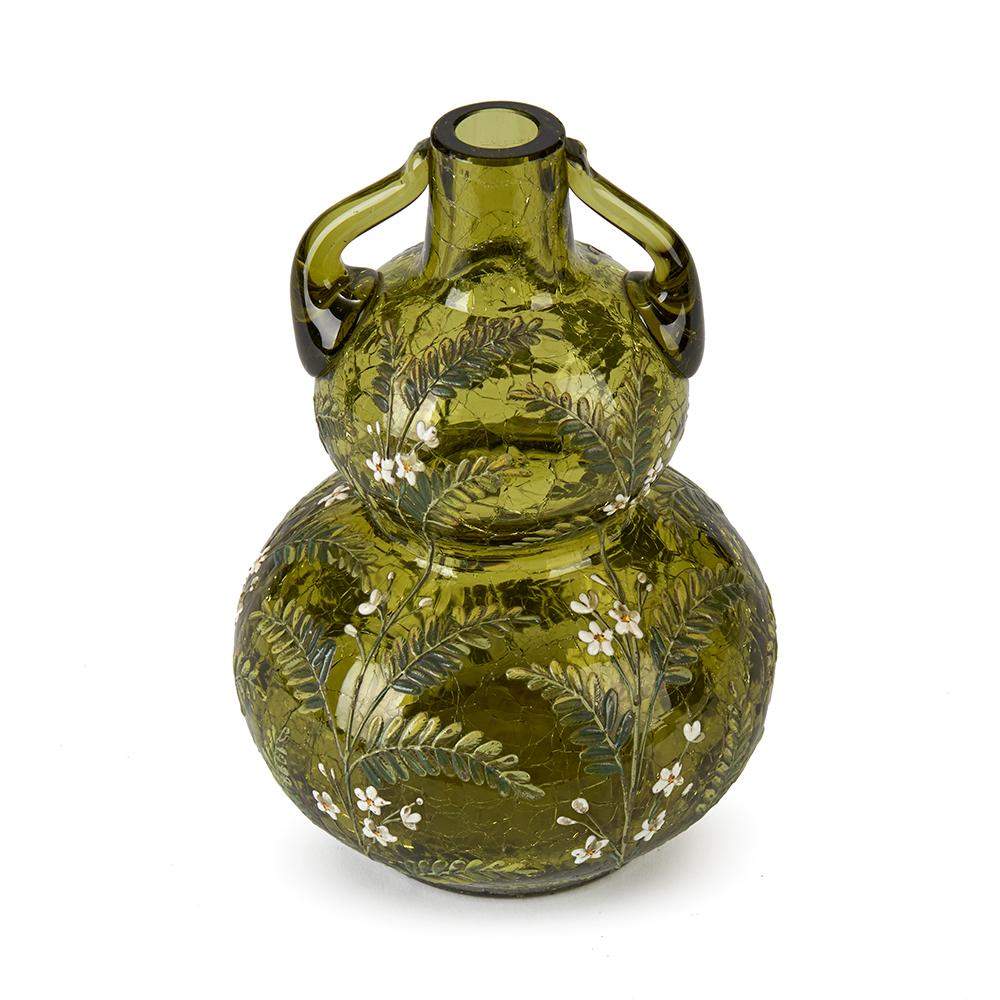 glass crackle vase