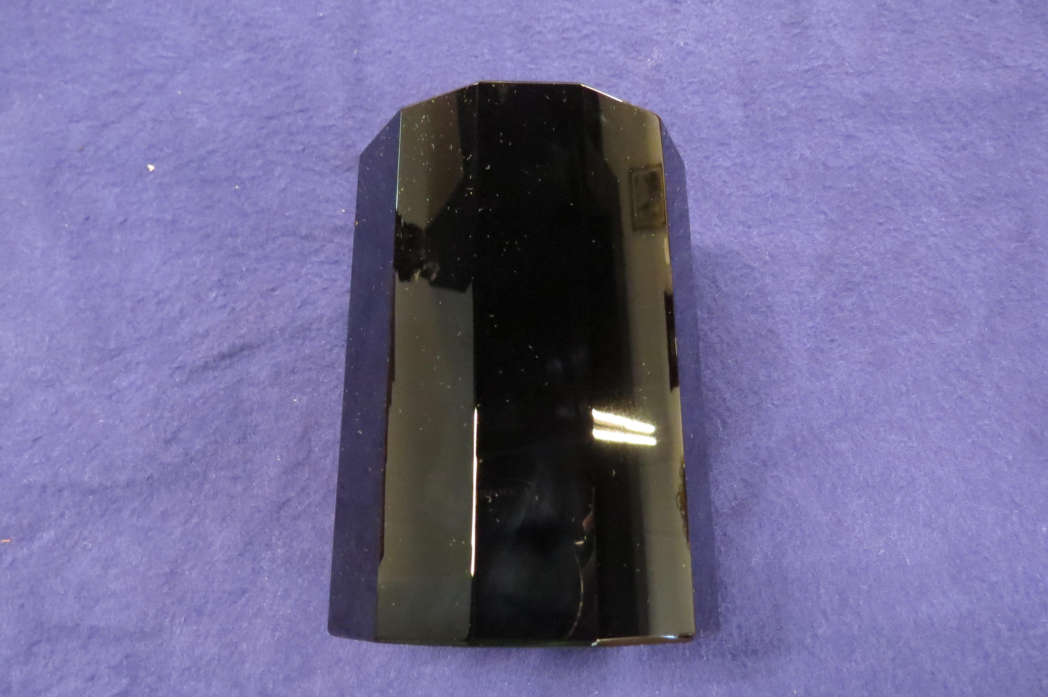 Moser for Marc Jacobs Black Lead Crystal Table Glass In Good Condition In Farmers Branch, TX