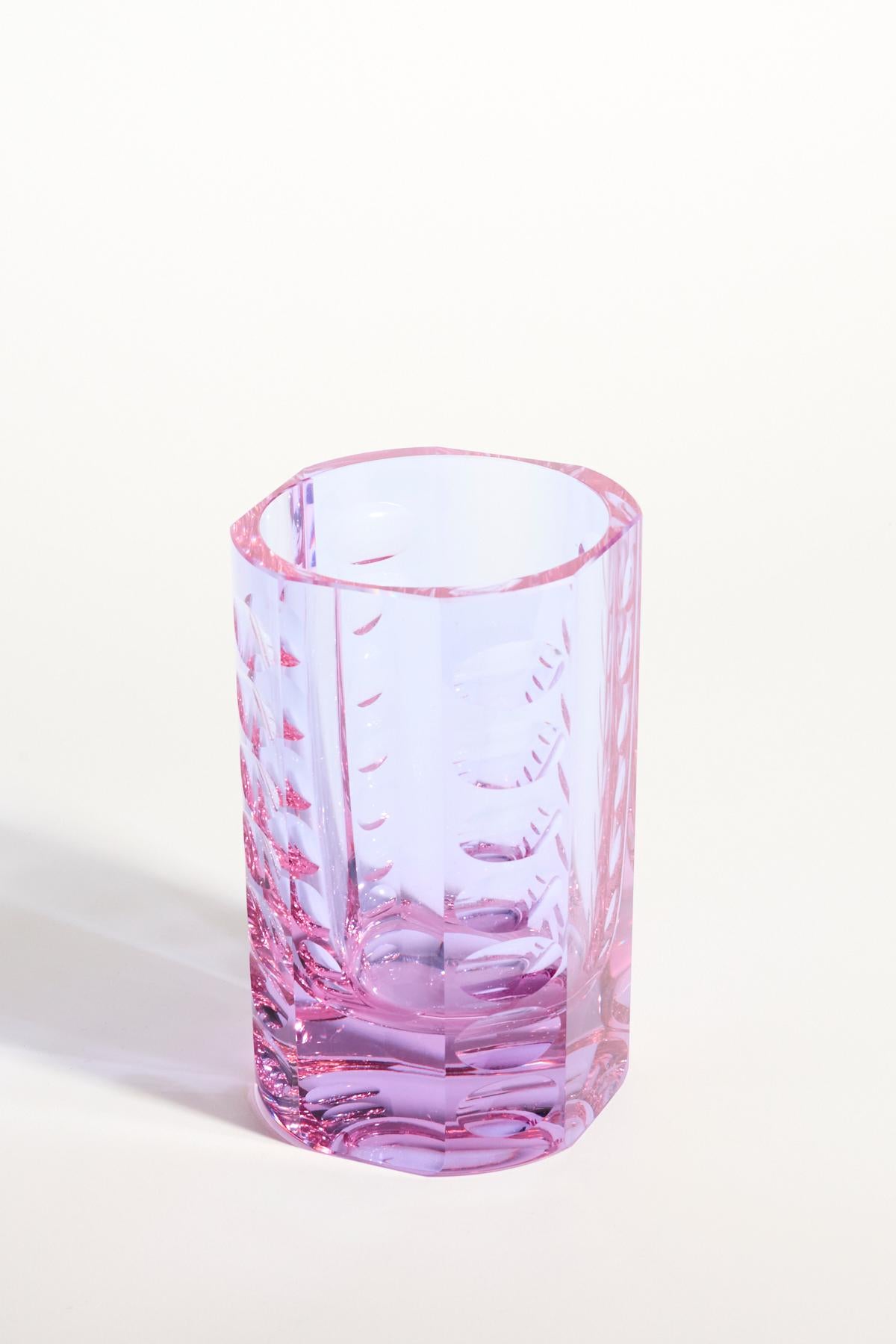 Moser Glass Vase In Excellent Condition For Sale In New York, NY