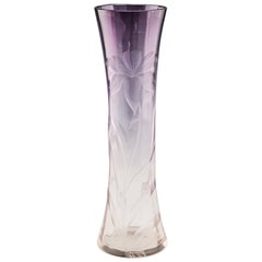 Moser Vaso di ametista tagliato a intaglio c1902