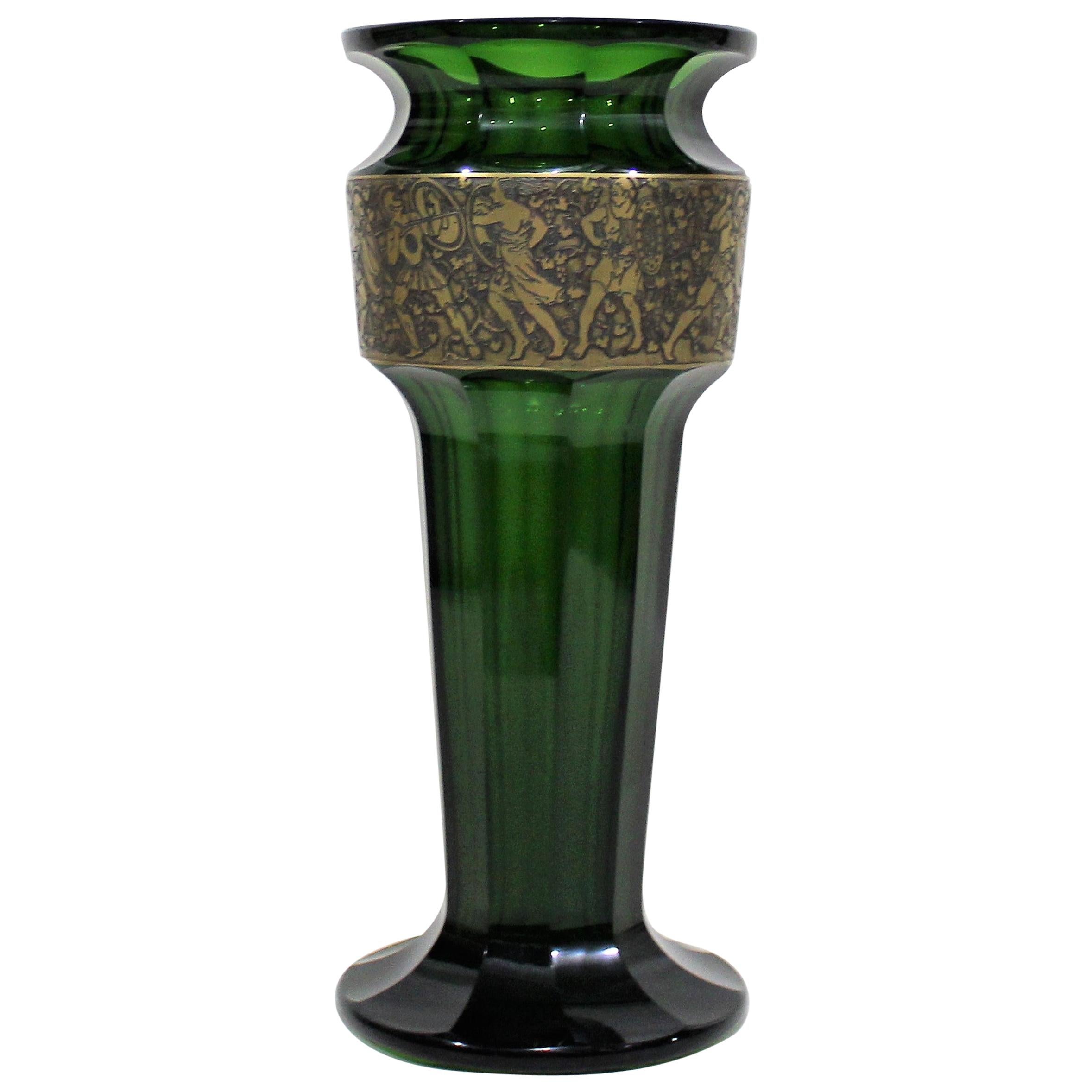 Moser Karlsbad Art Deco Glass Vase