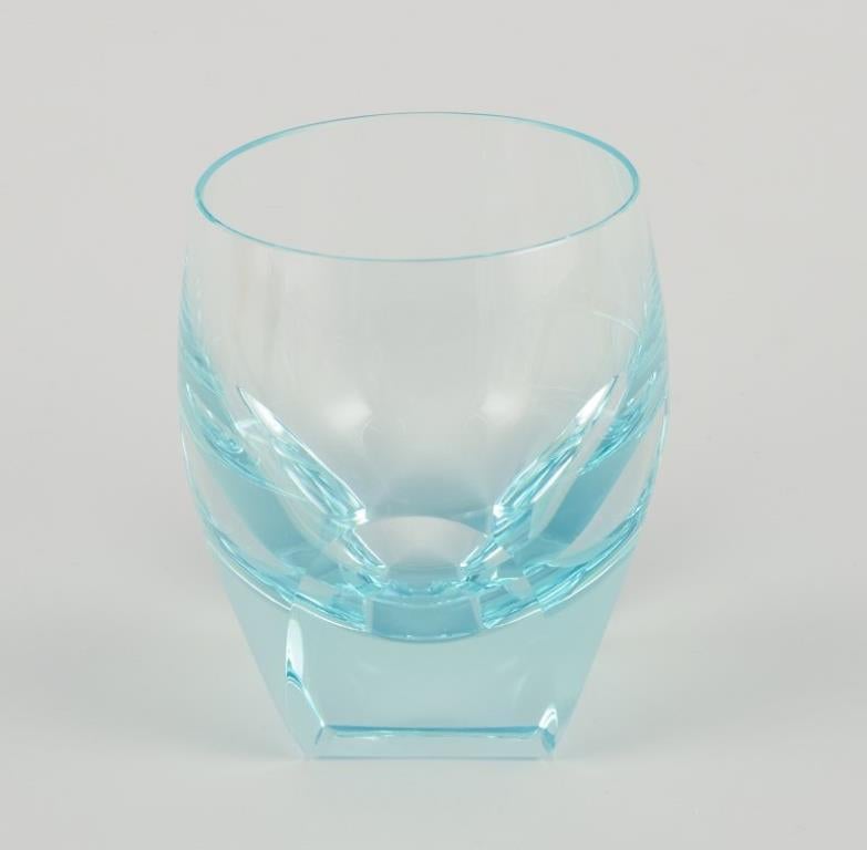 Tchèque Moser, Karlsbad, République tchèque Ensemble de six verres à eau colorés, années 1940 en vente