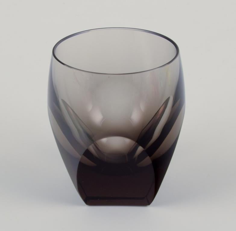 Moser, Karlsbad, République tchèque Ensemble de six verres à eau colorés, années 1940 en vente 1