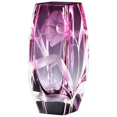 Moser "Poppy" Vase, Hand-Cut and Engraved, Designed 1899-1900
