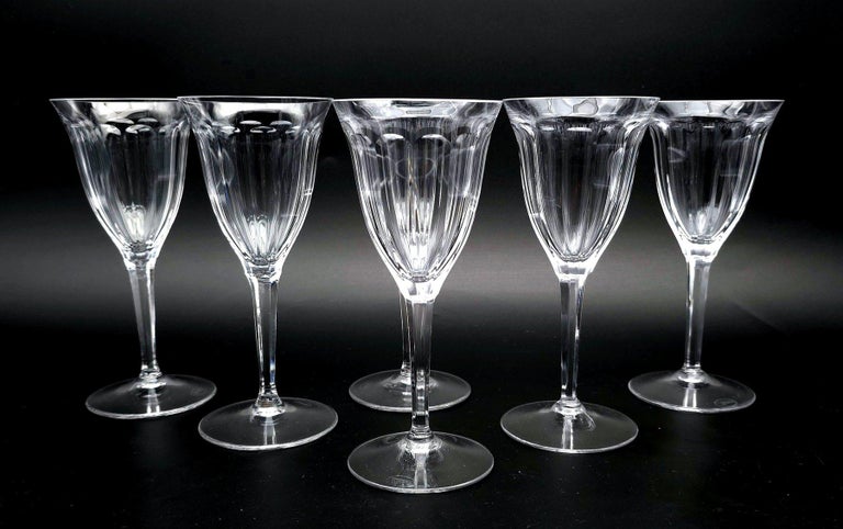 Moser and Shne Crystal Wine Glasses circa 1920-1940 For Sale at 1stDibs