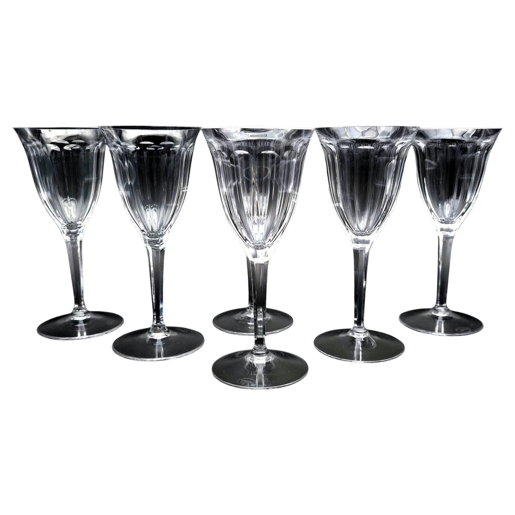 Bicchieri da vino di cristallo Moser & Söhne 1920-1940 circa in vendita