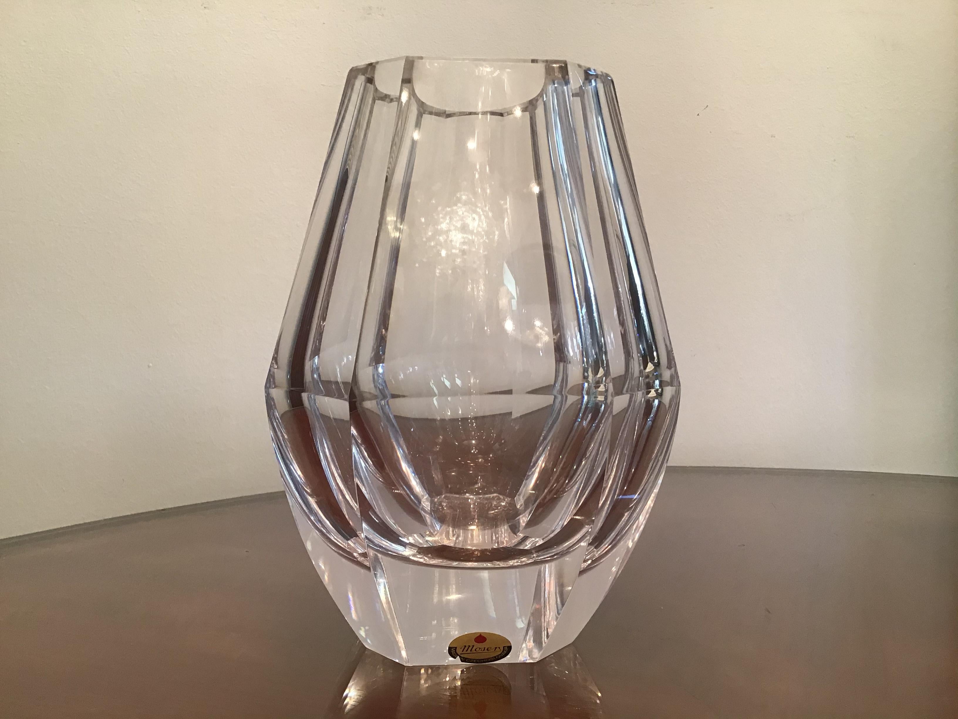 Moser vase glass 1960 Cecoslovacchia.