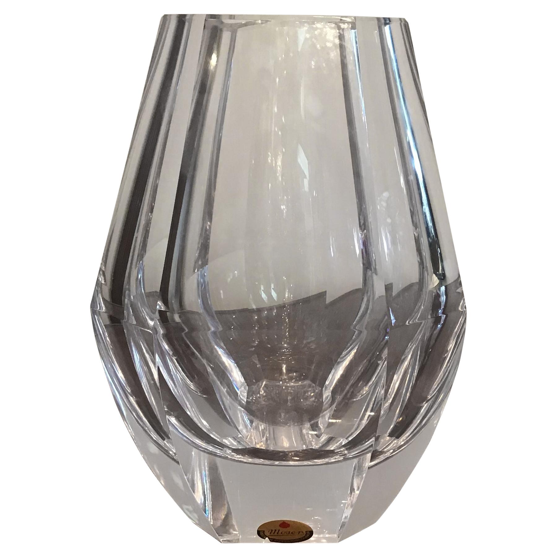 Moser Vase Glass 1960 Cecoslovacchia For Sale