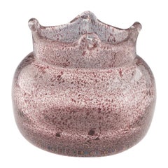 Moser-Vase mit Emaille-Einschlüssen und Blasen entworfen von Pavel Hlava, um 1965