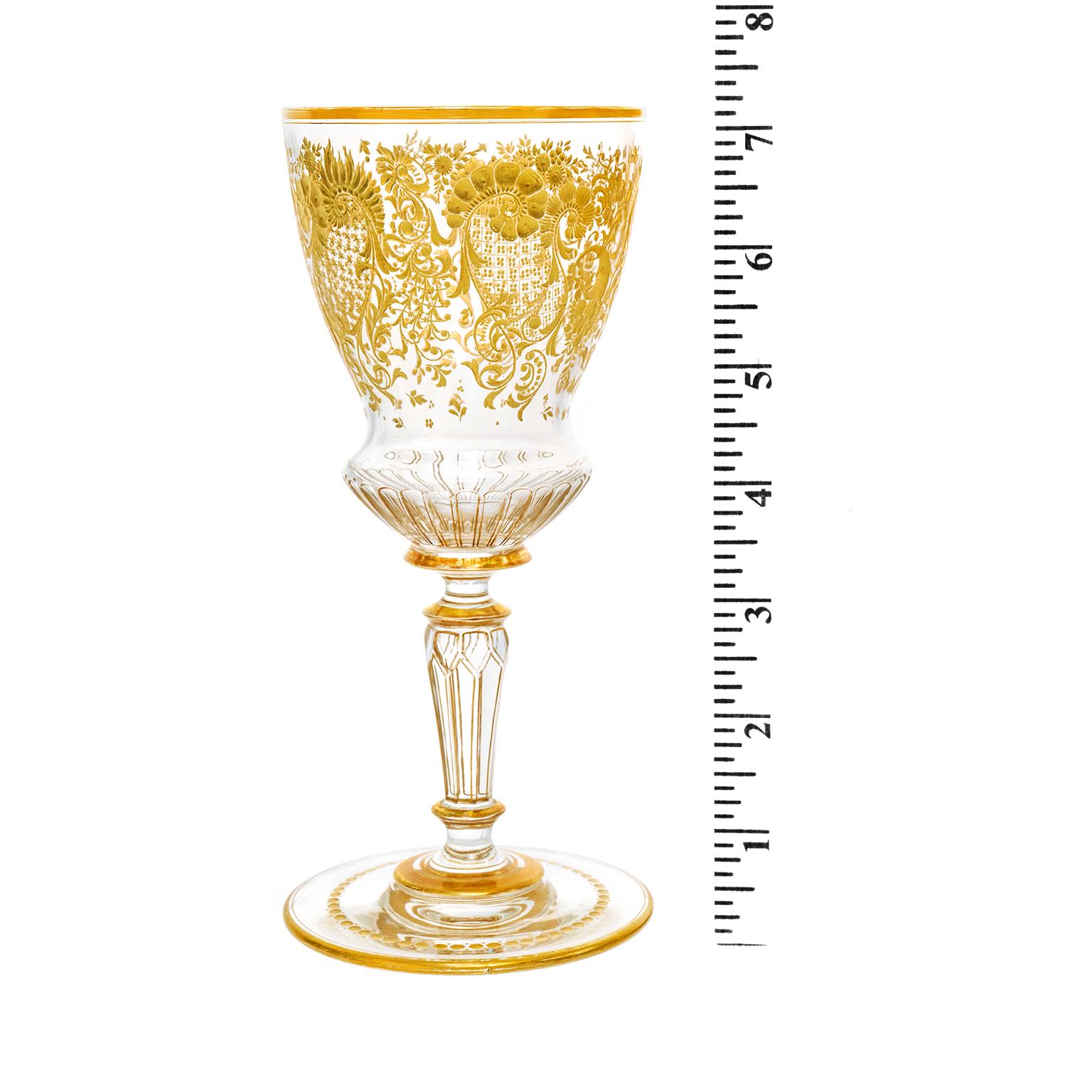 Moser Water Goblets Set of 10 Austria In Excellent Condition For Sale In Litchfield, CT