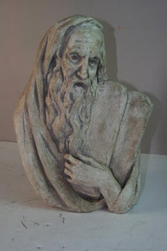 Mosè e i Dieci Comandamenti Scultura firmata Bergier 1967