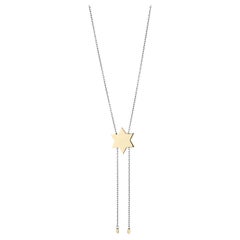 Moses Necklace, 18k White and Yellow Gold