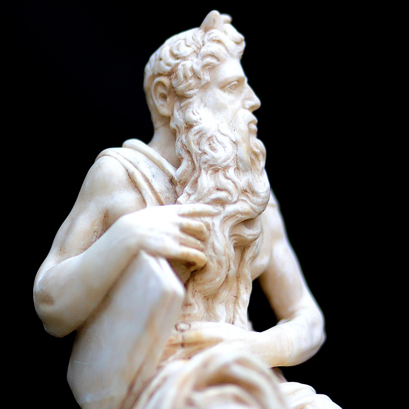 Italian Moses Sculpture For Sale