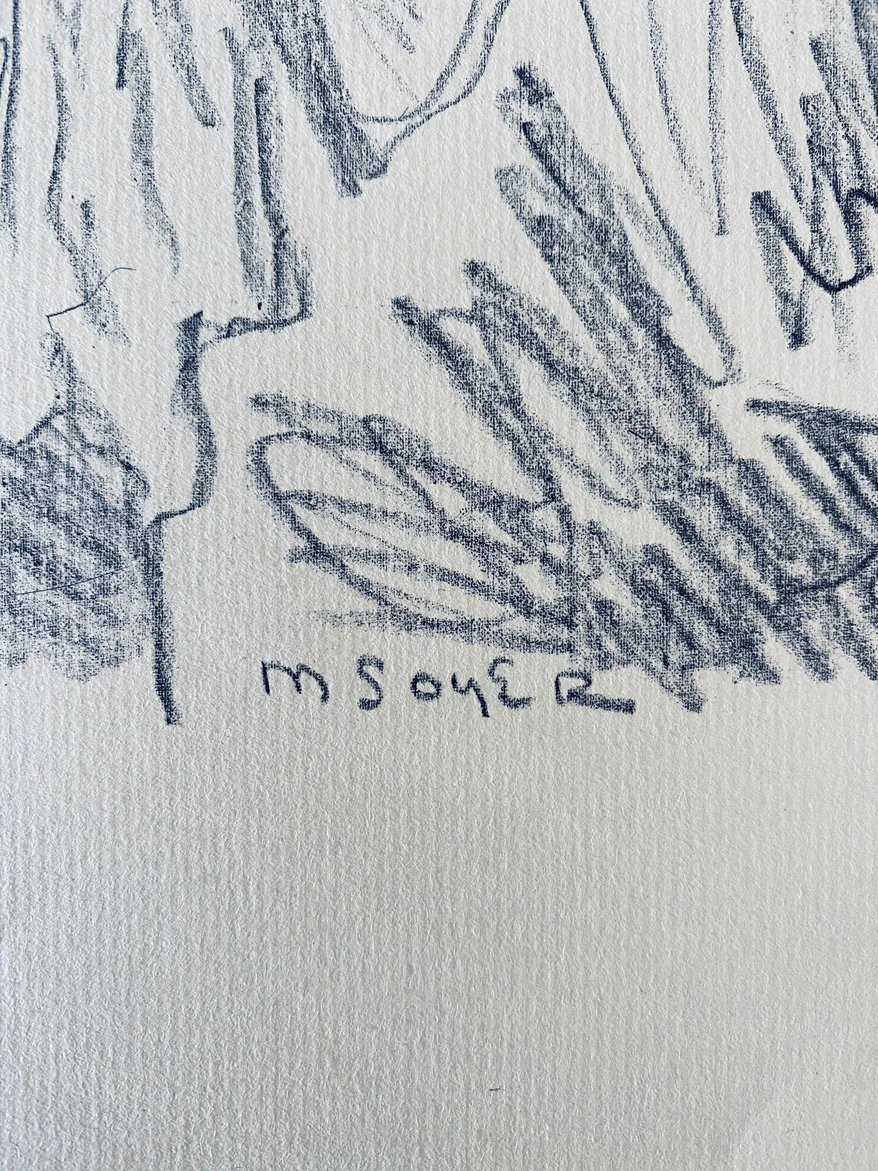 Anuncio social realista Litografía original Moses Soyer en venta 4