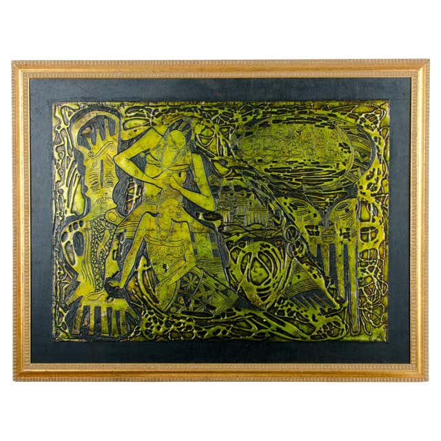 Haitian Metal Art Relief Portrait Plaque of General Georges Biassou For ...