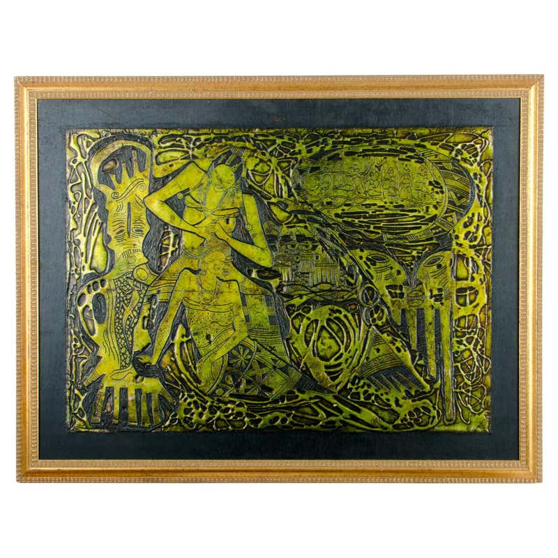 Haitian Metal Art Relief Portrait Plaque of General Georges Biassou For ...