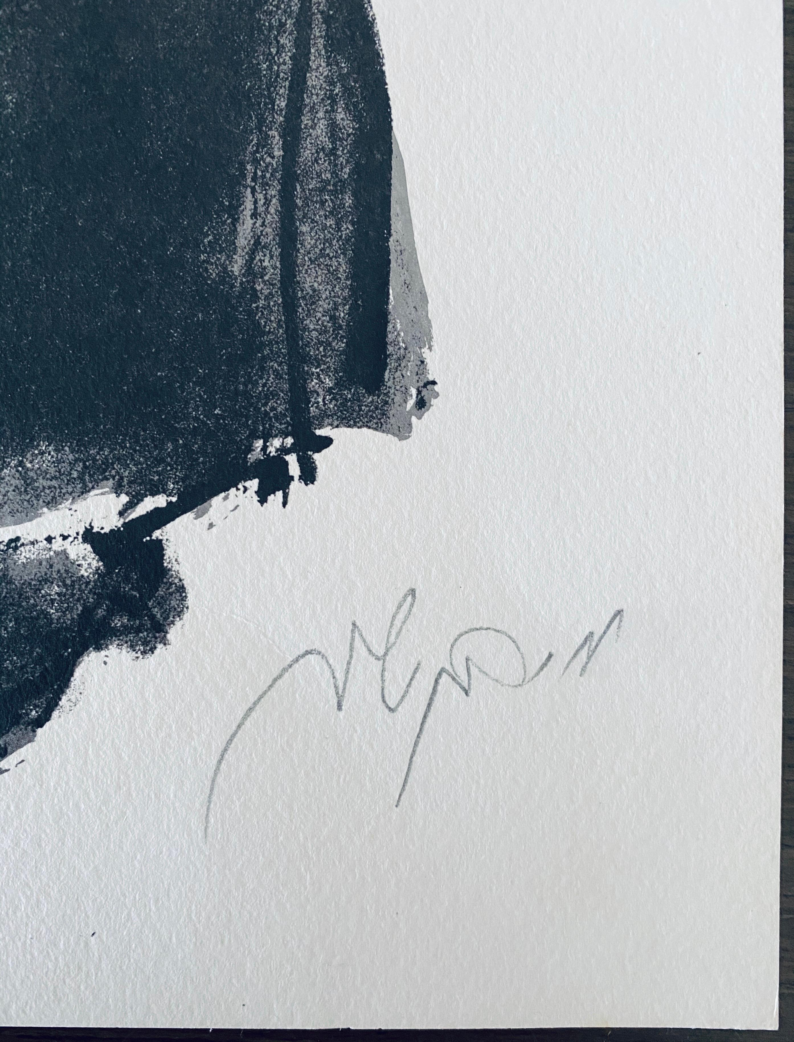 Artista polacco israeliano espressionista litografia firmata a mano in vendita 2