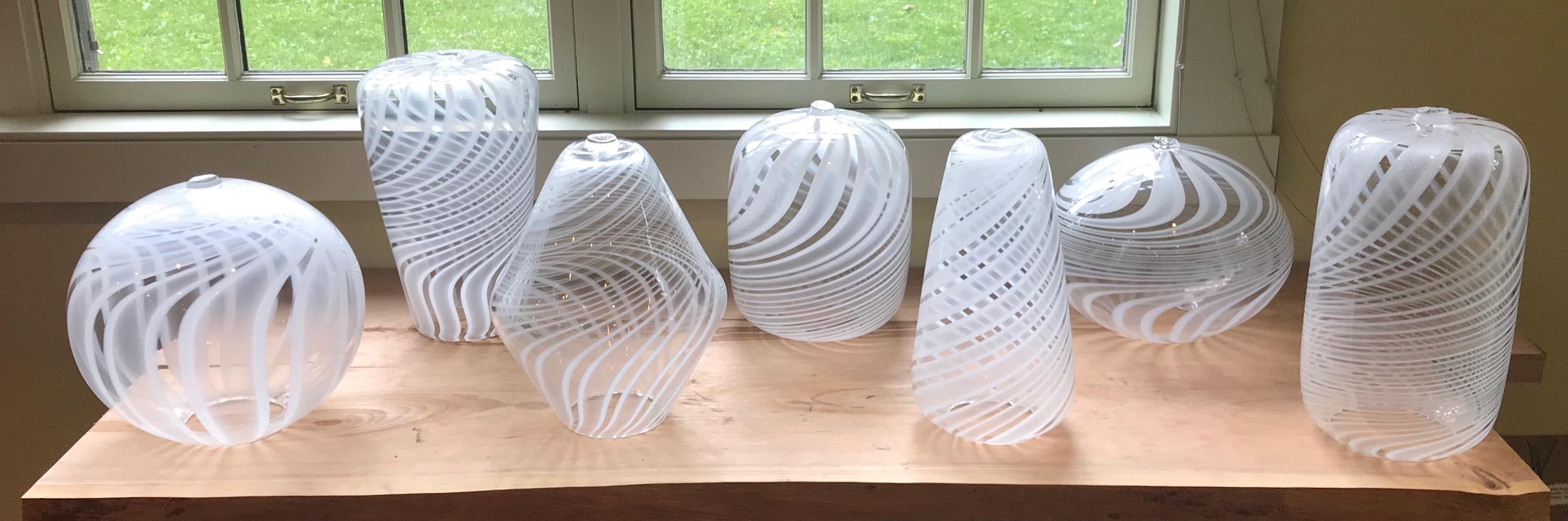Moshe Bursuker Custom Swirls Glass Chandelier, 2024 In New Condition For Sale In New York, NY