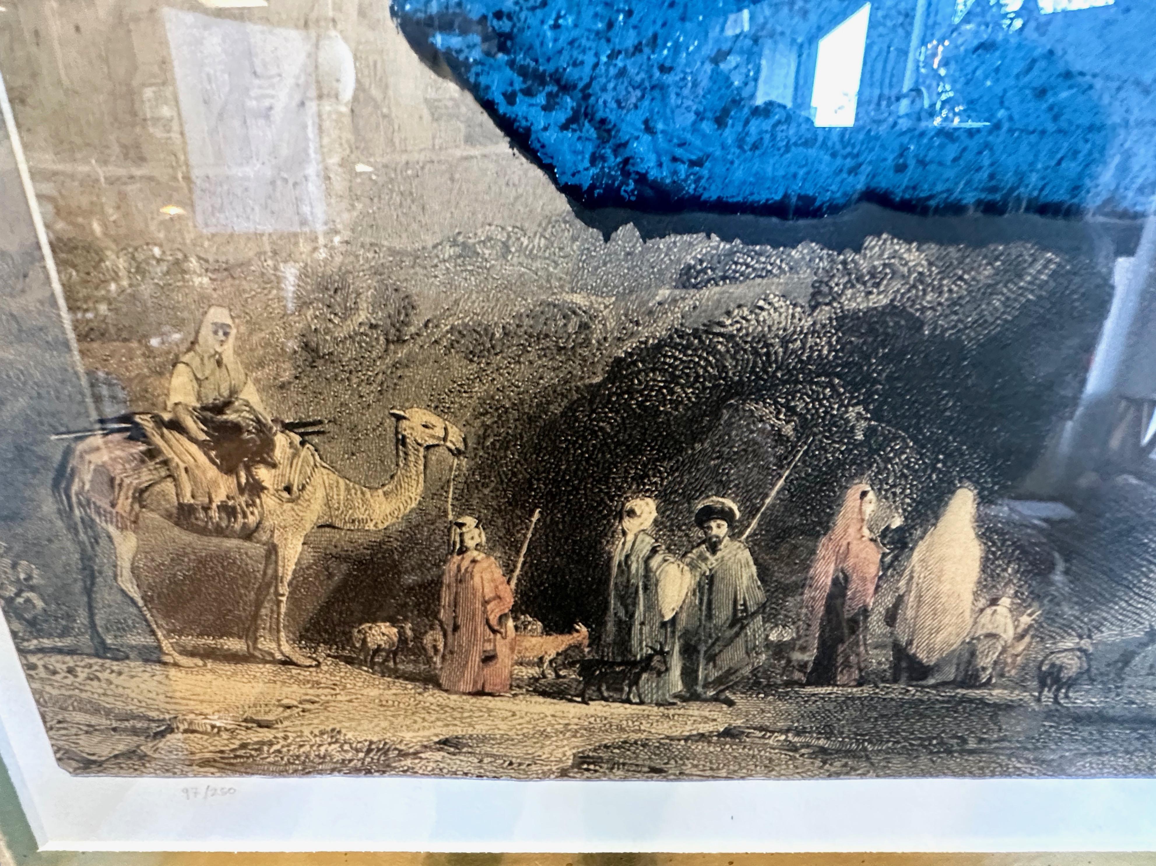 Sérigraphie en or gaufré de Moshe Castel, Rois de Jérusalem, signée, vers 1980 en vente 3