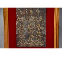 Large Heavy Israeli Bronze Abstract Jerusalem Sculpture Moshe Castel Judaica Art