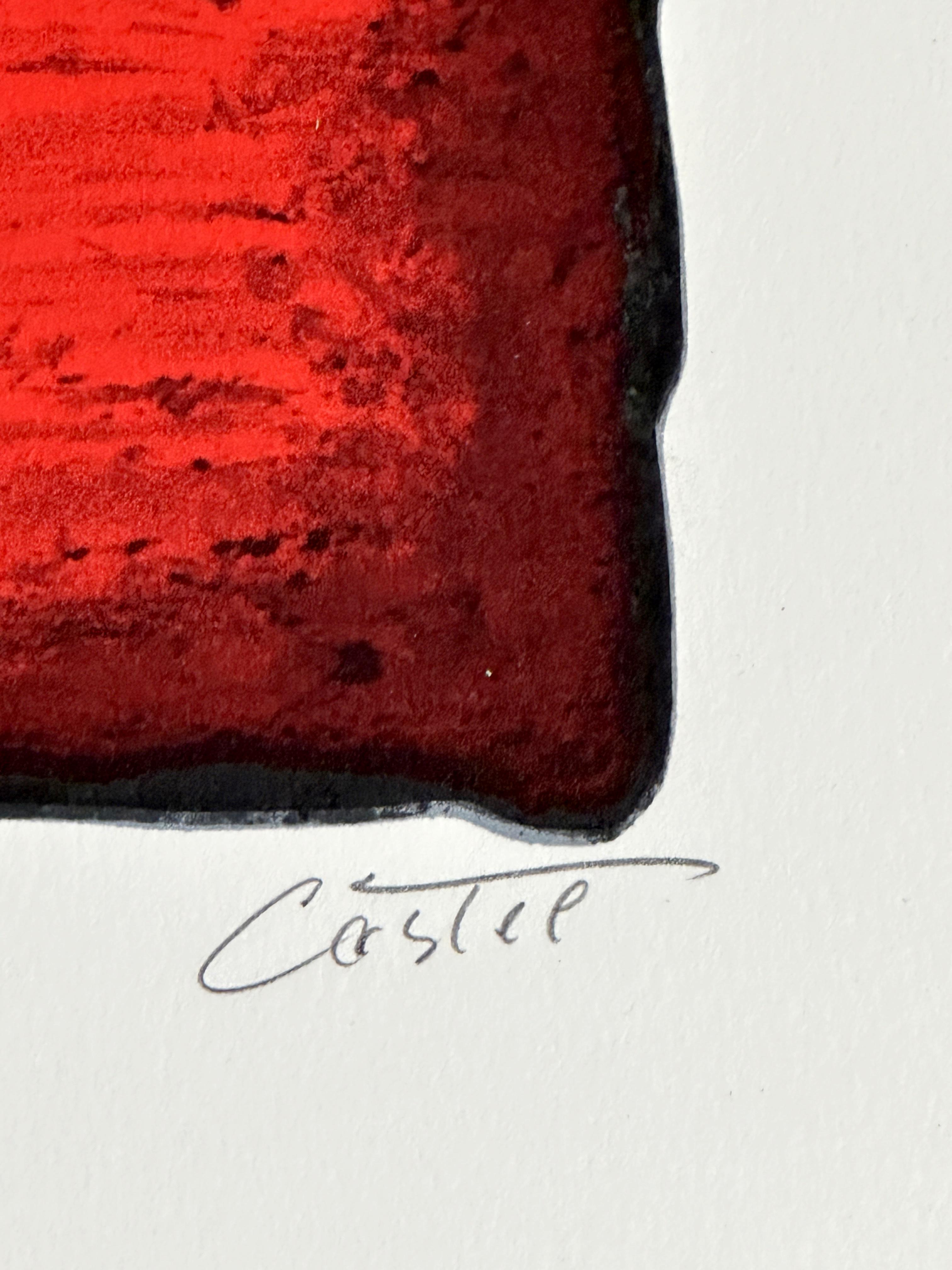 Moshe Castel
Prophétie - 1980
Estampe - Lithographie sur papier Somerset 29.75'' x 21.5''
Edition : Signé au crayon et marqué 95/150

 
Moshe Castel (1909-1992) a souvent utilisé le symbolisme judaïque dans ses œuvres d'art. Il est devenu célèbre