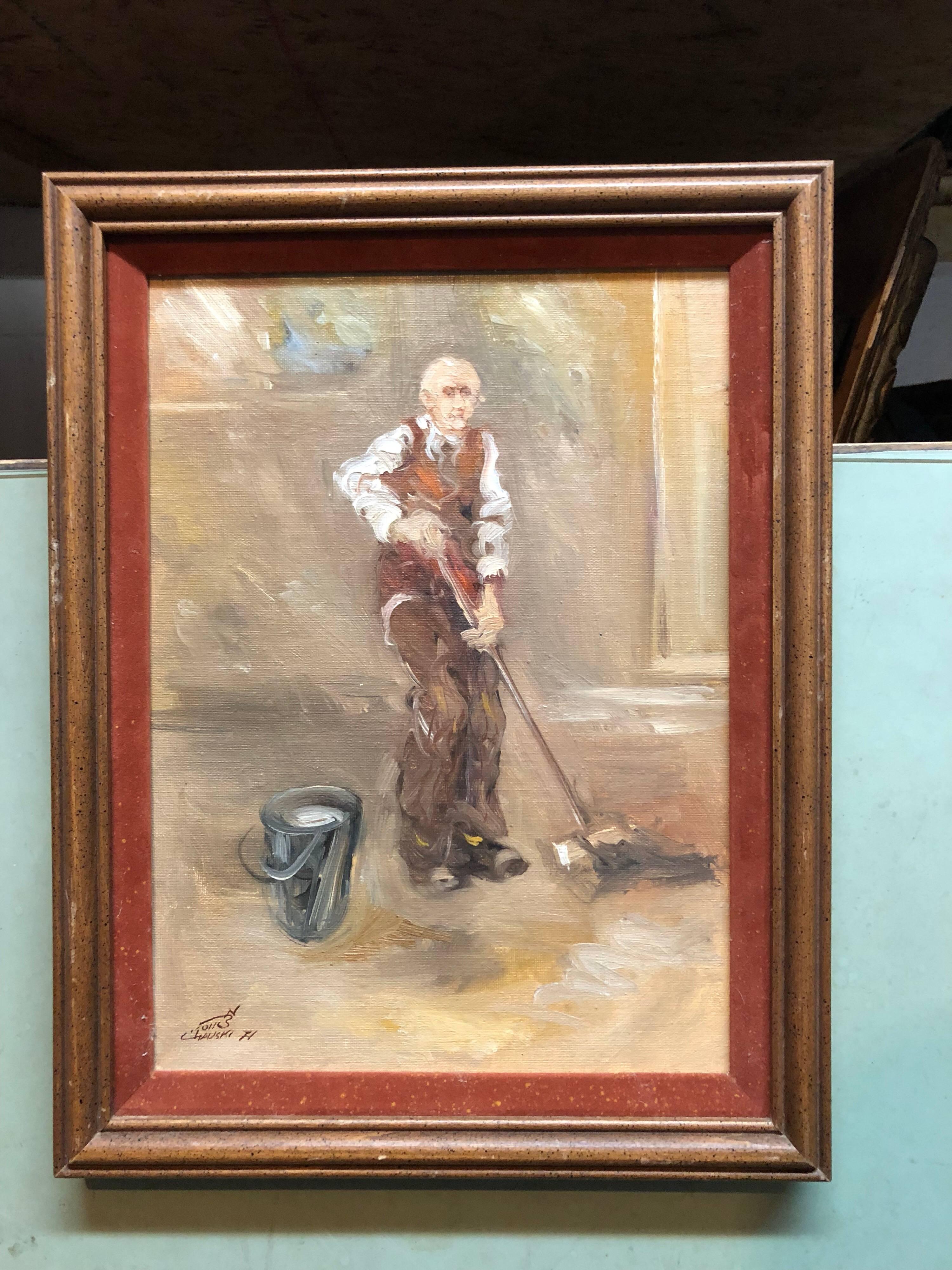 janitor painting