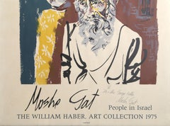 People in Israel, Modern Poster by Moshe Gat