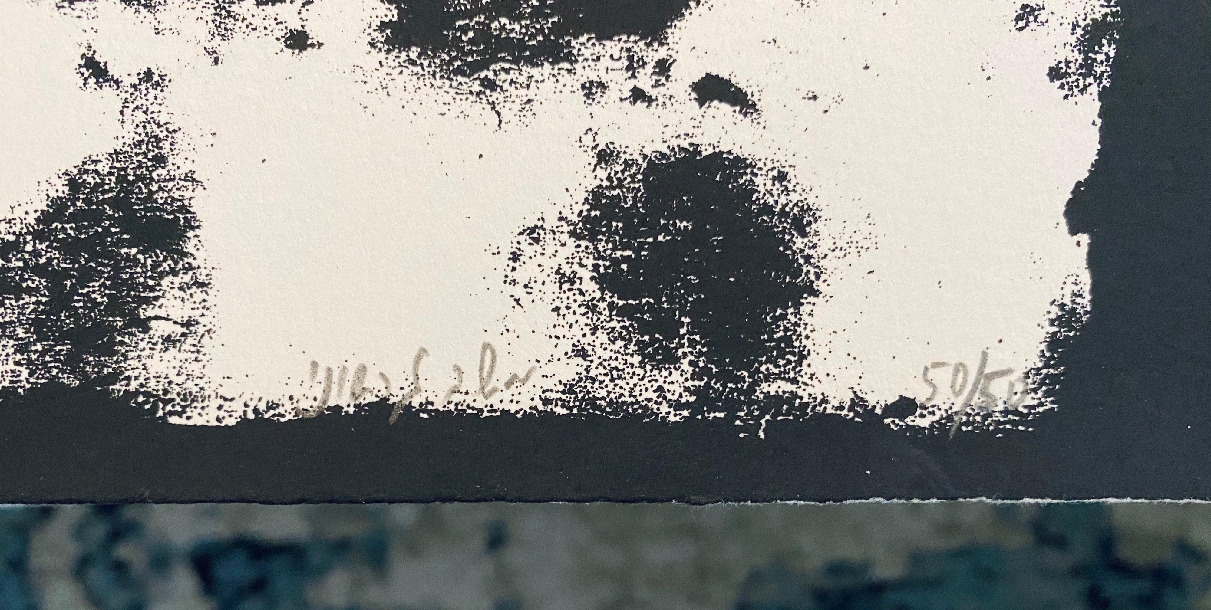 L'artista israeliano modernista di Bezalel Gershuni ha firmato una litografia - Elogi e ringraziamenti 1