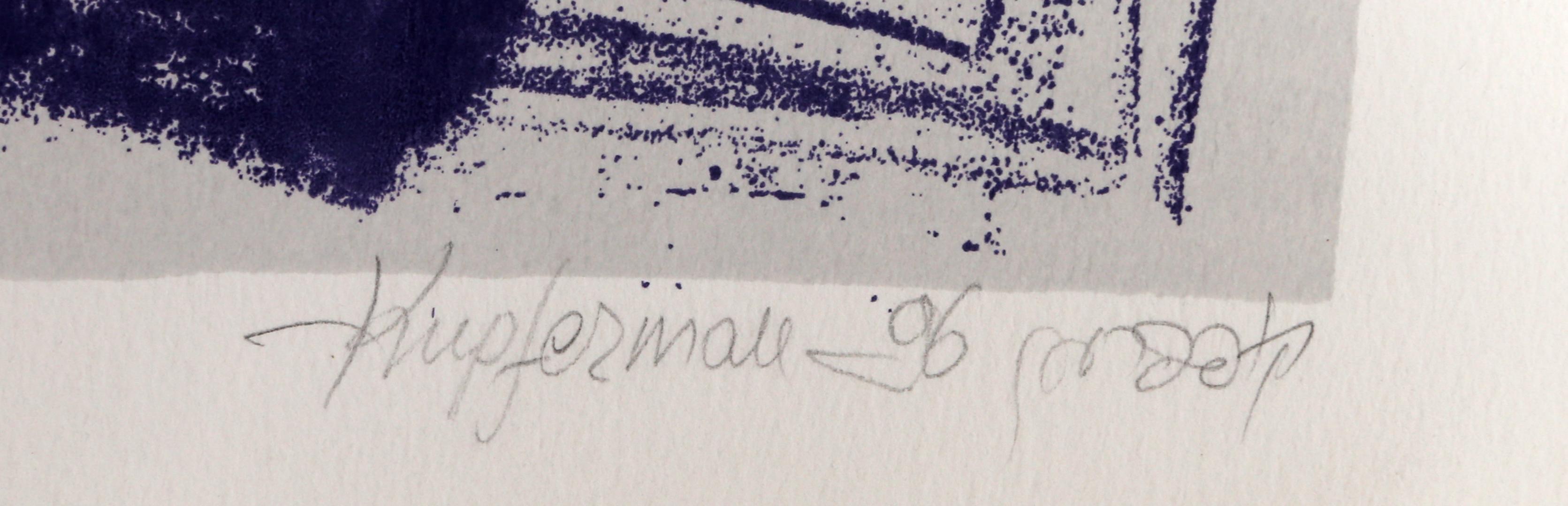 Untitled II, sérigraphie abstraite de Moshe Kupferman en vente 1